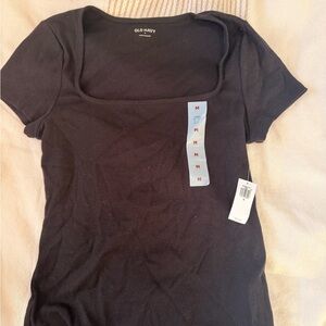 Old Navy Women's Black Short Sleeve Tee